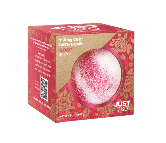 JUST CBD BATH BOMBS 150MG - ROSE