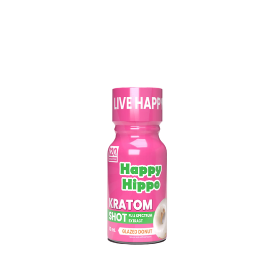 HAPPY HIPPO KRATOM SHOT 10ML 120MG - GLAZED DONUT - Seven Tech