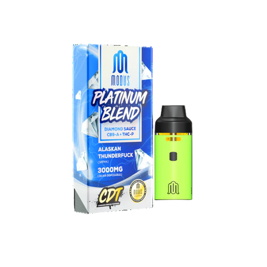 Modus Platinum Blend Diamond Sauce CB9-A + THC-P 3000mg Disposable Alaskan Thunder Fuck Sativa
