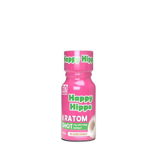 HAPPY HIPPO KRATOM SHOT 10ML 60MG - GLAZED DONUT - Seven Tech