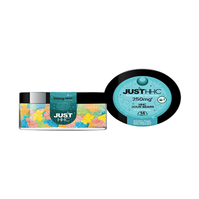JUST CBD GUMMIES 250MG - SOUR BEARS - Seven Tech