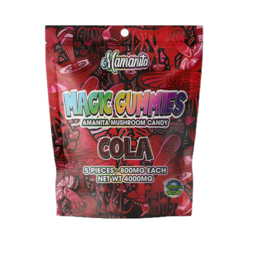 Mamanita Cherry Cola Magic Gummies Mushroom Candy 10pcs 800mg 8000mg Per Pkg