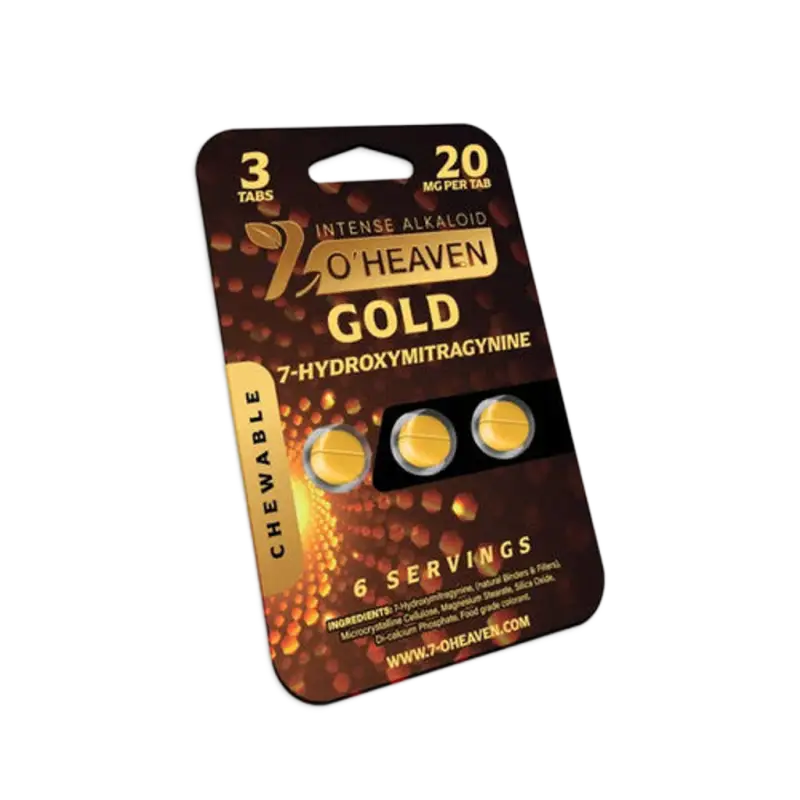 7 O'Heaven - 7OH GOLD Edition Intense Alkaloid Chewable Tabs 3ct 20mg - 7ohplus