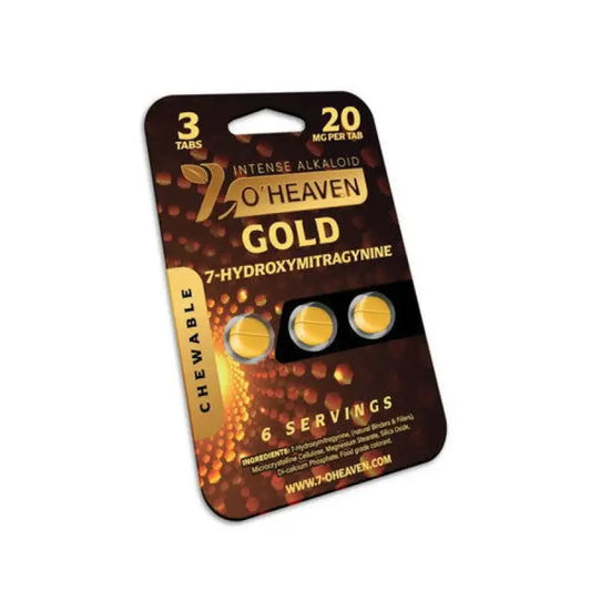 7 O'Heaven - 7OH GOLD Edition Intense Alkaloid Chewable Tabs 3ct 20mg - 7ohplus