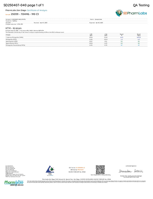 7OHPLUS 1G 7OH 86.91% Extract Powder