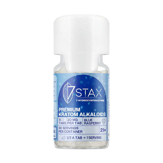 7Stax 15ct 7OH Tabs Blue Raspberry 20mg Per Tablet - Seven Tech