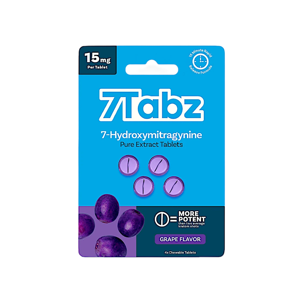 7Tabz 7-OH Extract Tabs Grape 4ct 15mg 7Tabz  7OH+