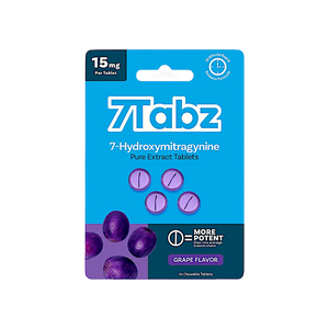 7Tabz 7-OH Extract Tabs Grape 4ct 15mg 7Tabz  7OH+