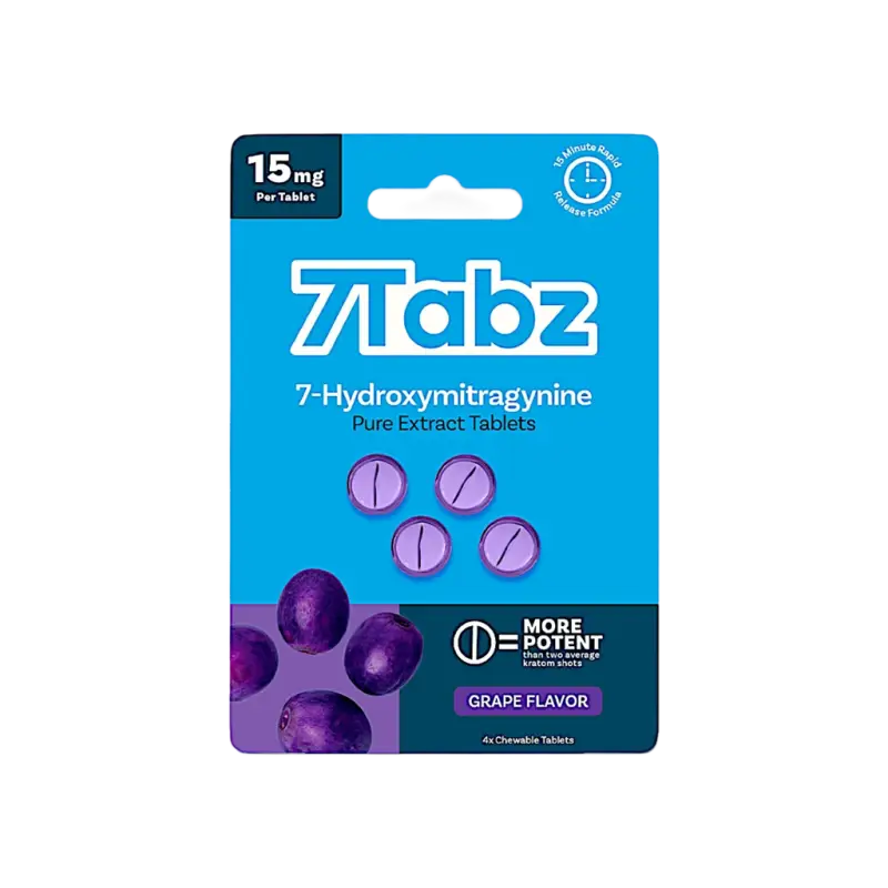 7Tabz 7-OH Extract Tabs Grape 4ct 15mg 7Tabz  7OH+