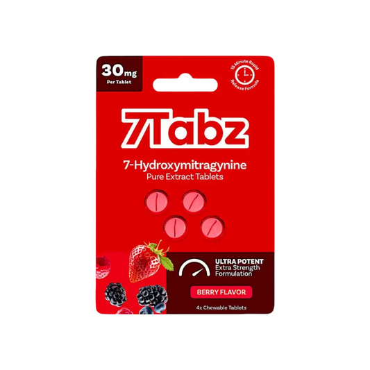 Red box of berry-flavored chewable tablets.