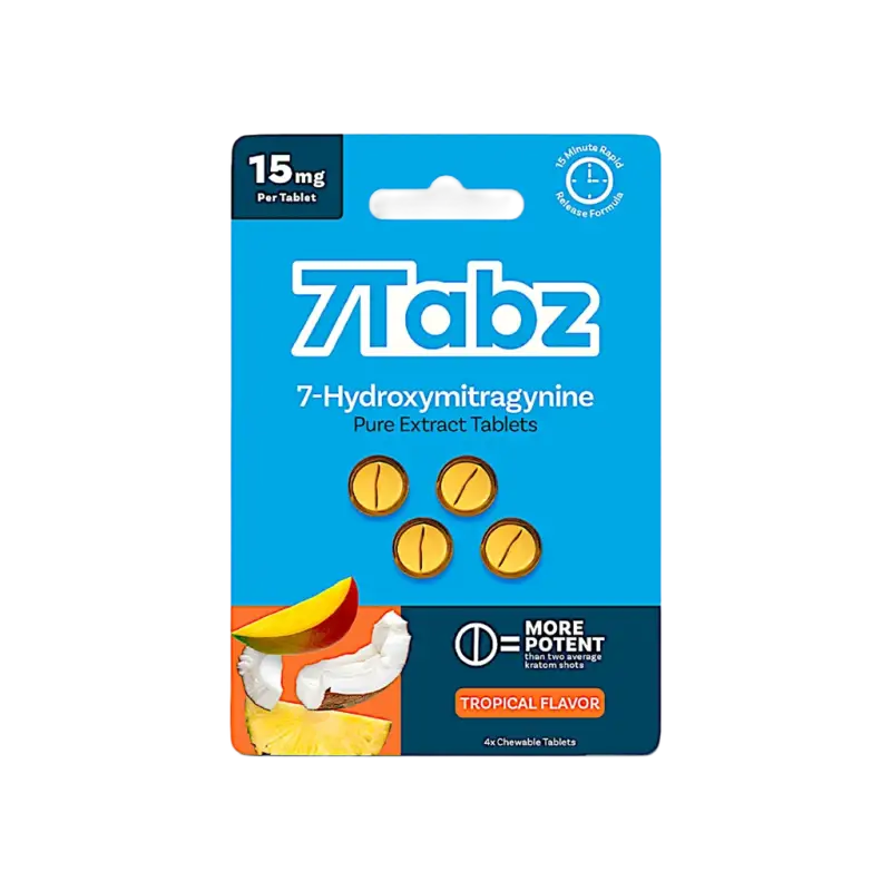 7Tabz 7-OH Extract Tabs Tropical 4ct 15mg 7Tabz  7OH+