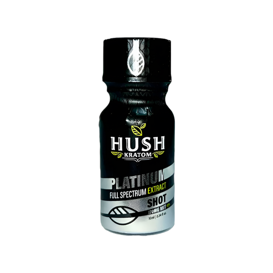HUSH KRATOM SHOT 10ML - PLATINUM / FULL SPECTRUM EXTRACT - Seven Tech
