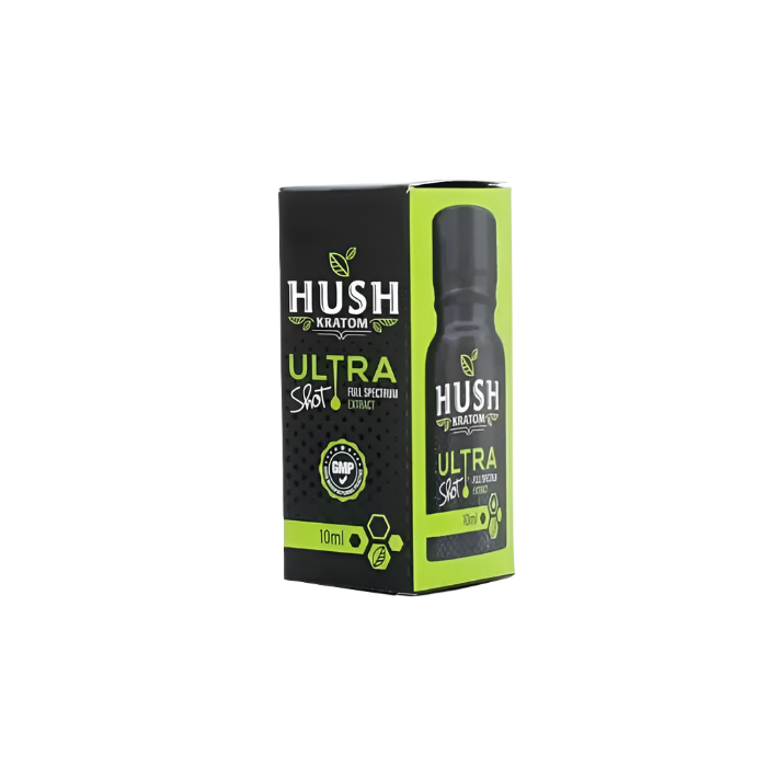 HUSH KRATOM SHOT 10ML - ULTRA / MITRA-ISOLATE EXTRACT - Seven Tech