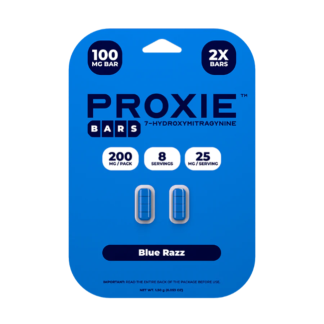 PROXIE BARS 7OH 2CT 200MG (100MG PER TABLET) - BLUE RAZZ