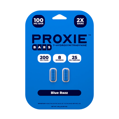 PROXIE BARS 7OH 2CT 200MG (100MG PER TABLET) - BLUE RAZZ