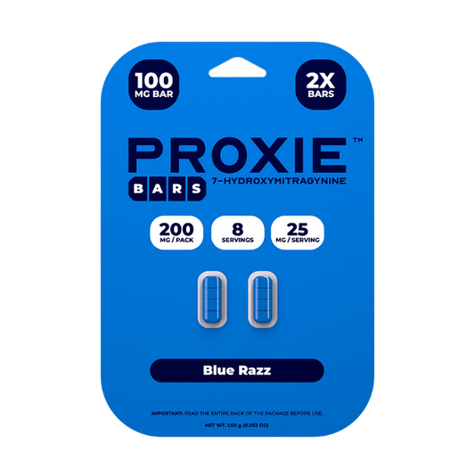 PROXIE BARS 7OH 2CT 200MG (100MG PER TABLET) - BLUE RAZZ