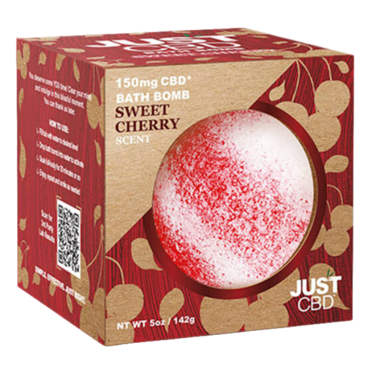 JUST CBD BATH BOMBS 150MG - SWEET CHERRY