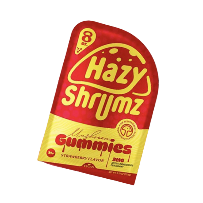 HAZY SHRUMZ GUMMIES 8CT / 0.78OZ - STRAWBERRY
