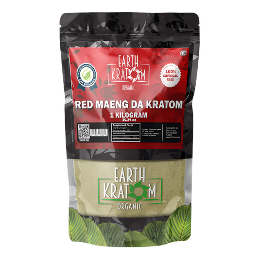 EARTH KRATOM POWDER 1000G / 35.27OZ - MAENG DA RED VEIN - Seven Tech