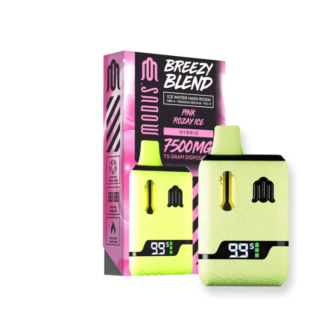 MODUS BREEZY BLEND DISPOSABLE 7.5G – PINK ROZAY ICE HYBRID