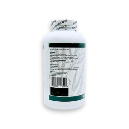WHOLE HERBS KRATOM CAPSULES 120CT / 72G / 2.5OZ - INDO GREEN VEIN - Seven Tech