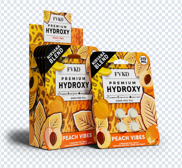 FVKD Seven 4ct 7OH Tabs Peachy Vibes 60mg Per Tablet
