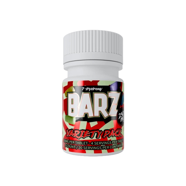 BARZ 7-Hydroxymitragynine Tablets Variety Pack 50mg Per Tablet