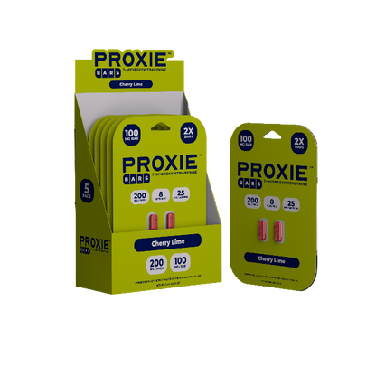 PROXIE BARS 7OH 2CT 200MG (100MG PER TABLET) - CHERRY LIME