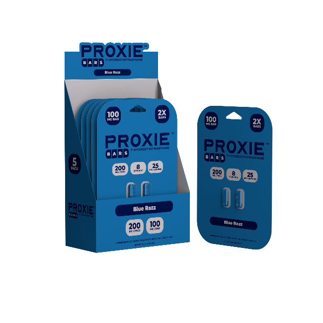 PROXIE BARS 7OH 2CT 200MG (100MG PER TABLET) - BLUE RAZZ