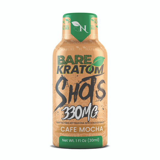 BARE KRATOM SHOTS 30ML 330MG BOX OF 4 - CAFE MOCHA