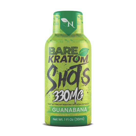 BARE KRATOM SHOTS 30ML 330MG BOX OF 4 - GUANABANA