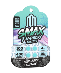 MODUS SMAX 7-HYDROXY TABLETS 100MG 4CT - BLUE RAZZ SLUSHIE