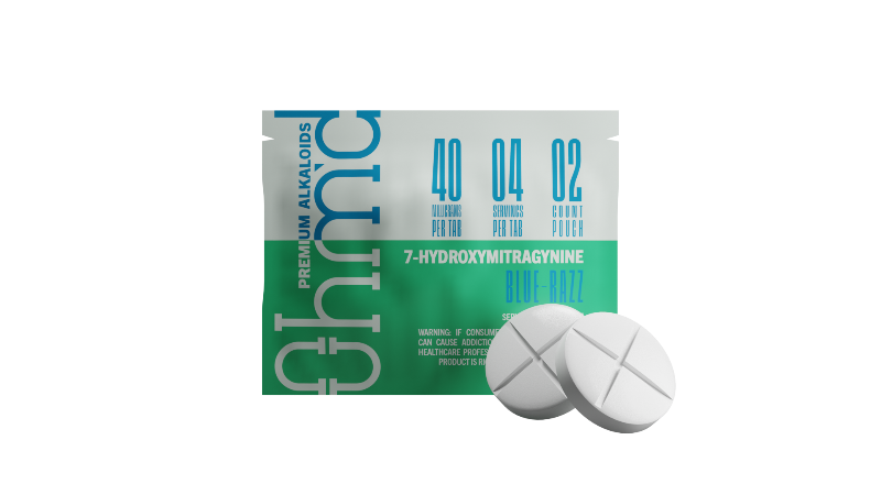 Ohm'd 2ct 7OH Chewable Tabs Blue Razz 40mg per Tablet