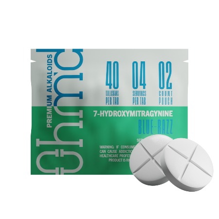 Ohm'd 2ct 7OH Chewable Tabs Blue Razz 40mg per Tablet