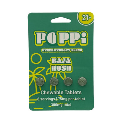 🎁 Poppi Hyper Hydroxy Blend Chewable Tablets 4CT 75MG Per Tablet (100% off)