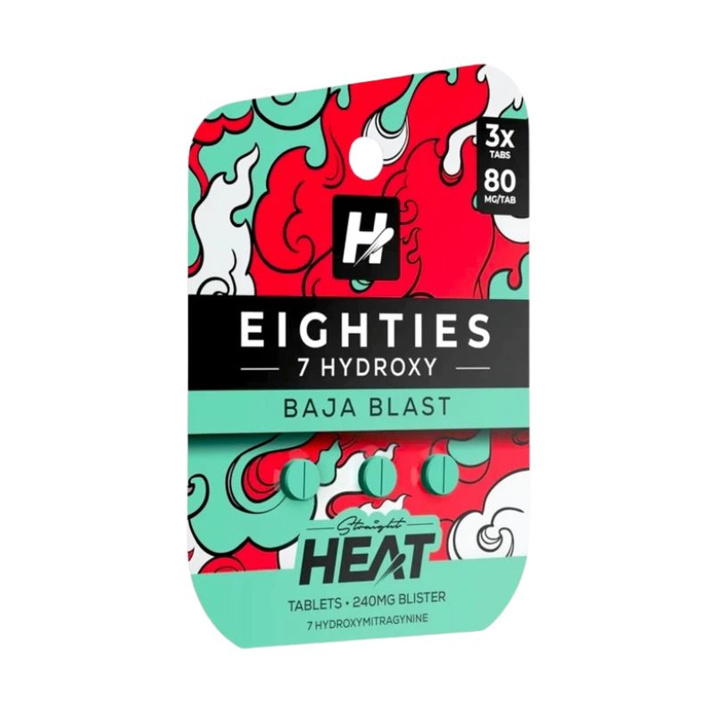 Straight Heat Eighties 7-Hydroxymitragynine Tablets 3ct 80mg Per Tablet