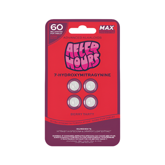 After Hours 4ct 7OH Chewable Tabs Berry Tarty 60mg per Tablet