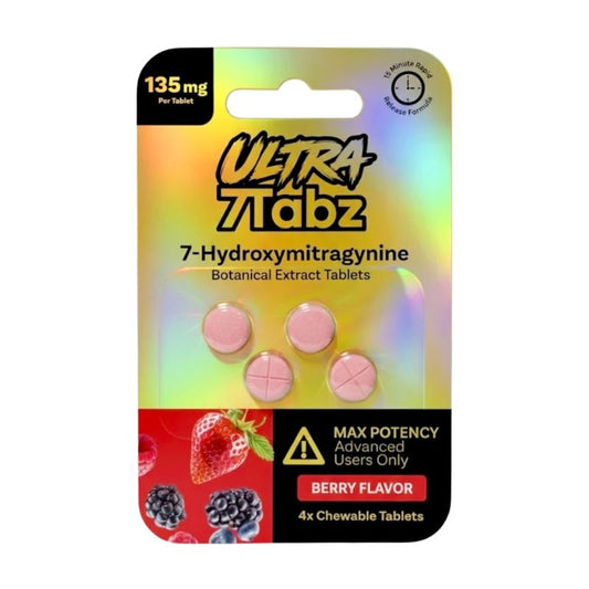 7Tabz Ultra Max Potency 7-Hydroxymitragynine Tablets 4ct 135mg Per Tablet