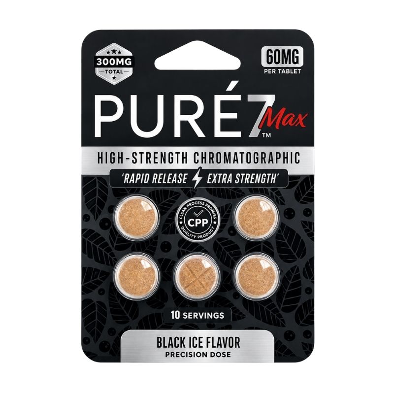 Pure7 Max High-Strength Chromatographic 7-Hydroxy 60mg Per Tablet
