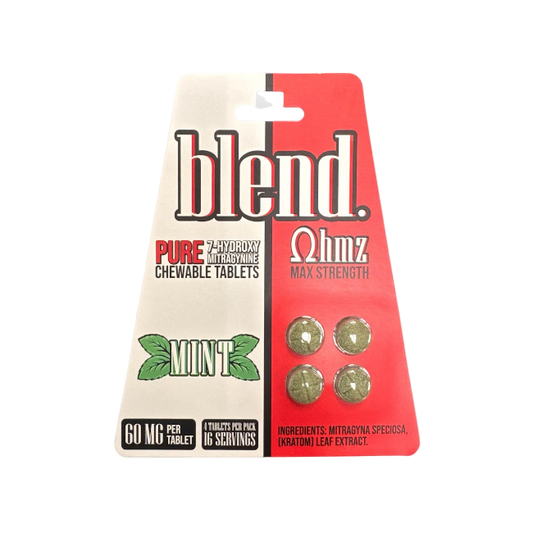 Blend OHMZ 4ct 7OH Chewable Tabs Max Strength Mint 60mg Per Tablets - Seven Tech