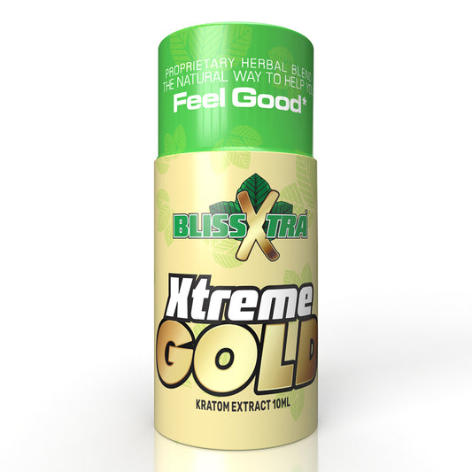 BLISSXTRA XTREME GOLD KRATOM EXTRACT SHOTS 10ML