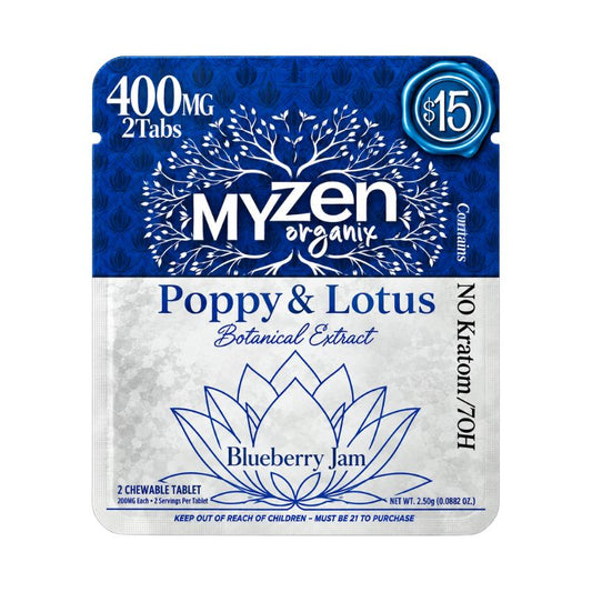 Myzen Organix Botanical Extract Proprietary Blend Chewable Tablets 2ct 200mg Per tablet