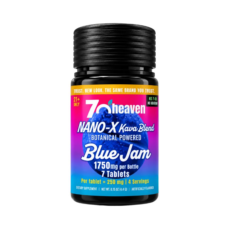 7 O'Heaven Botanical Powered Nano -X Kava Blend Tablets 7ct  250mg Per Tablet