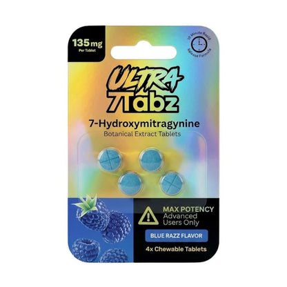 🎁 7Tabz Ultra Max Potency 7-Hydroxymitragynine Tablets 4ct 135mg Per Tablet (100% off)