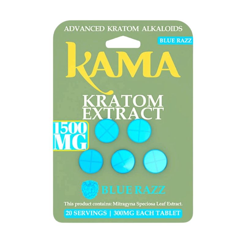 Kama Advanced Kratom Extract Alkaloids Tablets 5ct 300mg Per Tablet