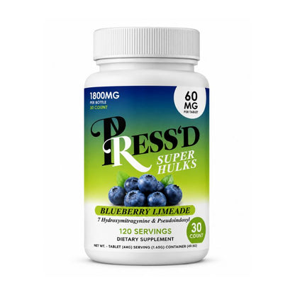 🎁 Press'D 7-Hydroxymitragynine + Pseudo Chewable Tablets 30ct 60mg Per Tablet (100% off)