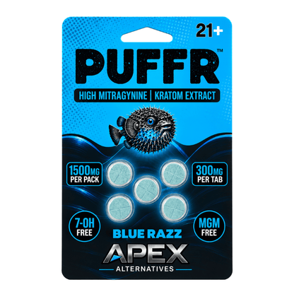 🎁 Puffr High Mitragynine Kratom Extract Tablets 5ct 300mg Per Tablet (100% off)