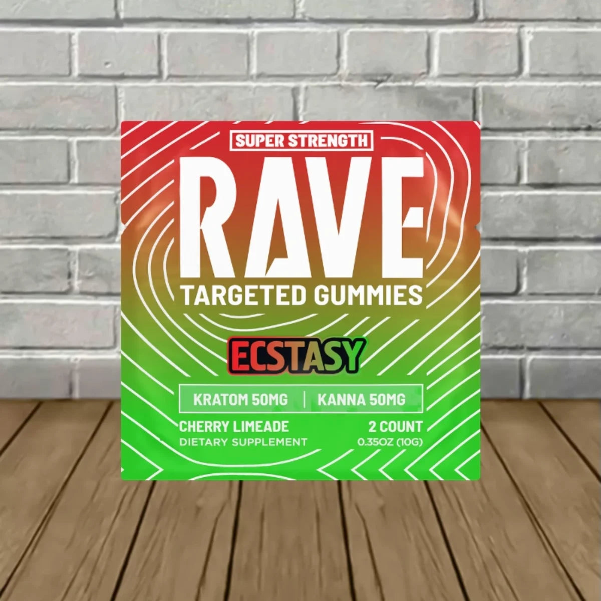 RAVE KRATOM GUMMIES 2CT - CHERRY LIMEADE (KRATOM 50MG + KANNA 50MG)