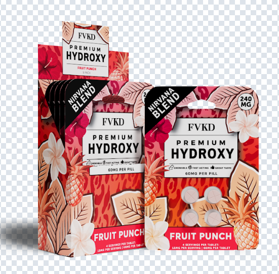 FVKD Seven 4ct 7OH Tabs Fruit Punch 60mg Per Tablet