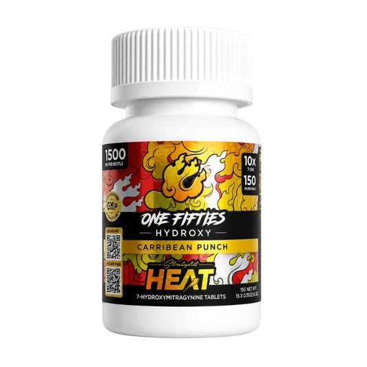 Straight Heat One Fifties 7-Hydroxymitragynine Tablets 10ct 150mg Per Tablet